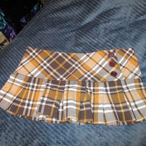 Short Yellow Schoolgirl Skirt